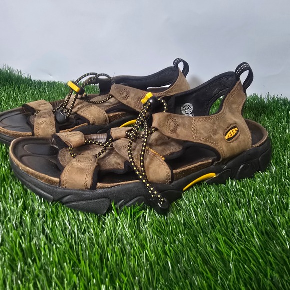 Keen Mens 9.5 Brown Leather Arroyo II Hiking Sandals Bungee Lace Outdoor main image 10